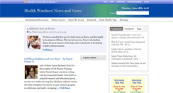 Desktop Screenshot of healthwatchersnews.com